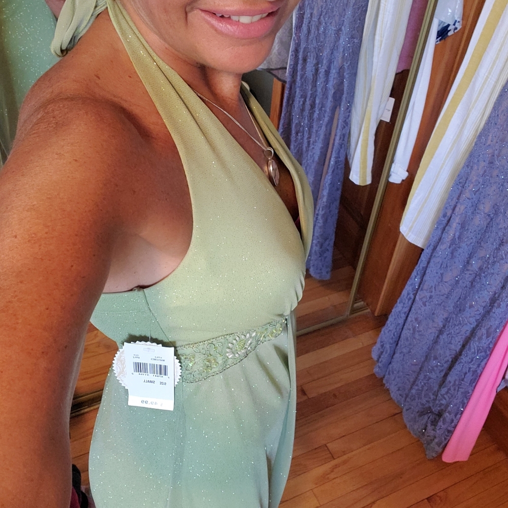 Speechless size 8 green sparkly dress